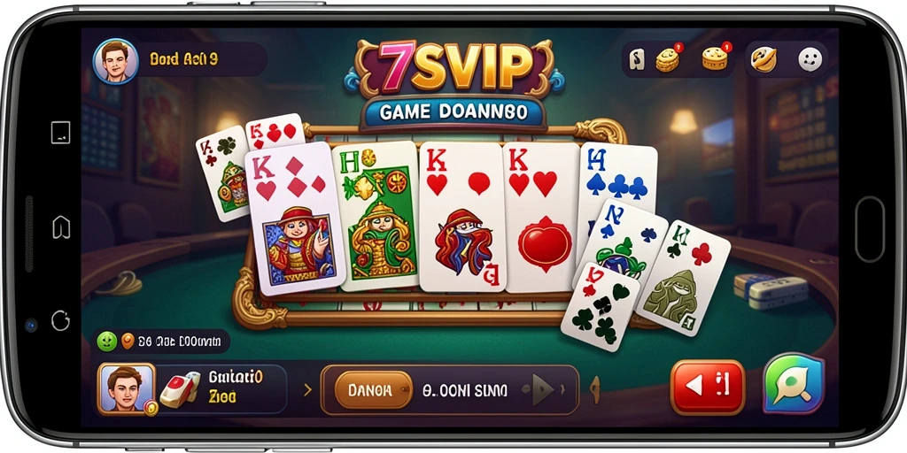 Tampilan gameplay seru dalam permainan Domino 7SVIP.