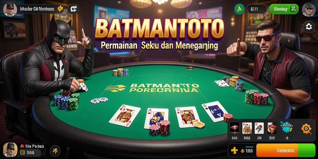 Screenshot utama BATMANTOTO menampilkan aksi seru gameplay Poker.