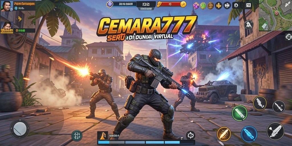 Tampilan gameplay seru dari CEMARA777 dalam pertarungan menegangkan.
