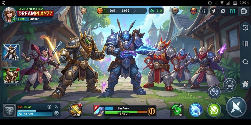 Tampilan menarik dari gameplay DREAMPLAY77 yang seru.