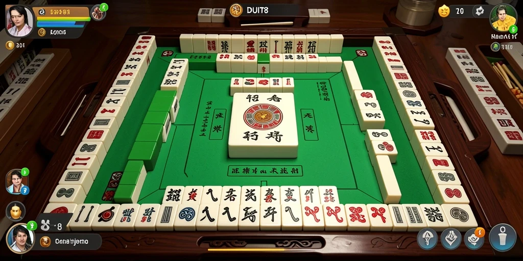 Tampilan screenshot gameplay DUIT8 yang menampilkan cuplikan aksi permainan Mahjong.