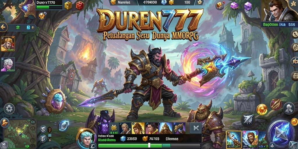Tampilan gameplay seru di dunia fantasi DUREN777.