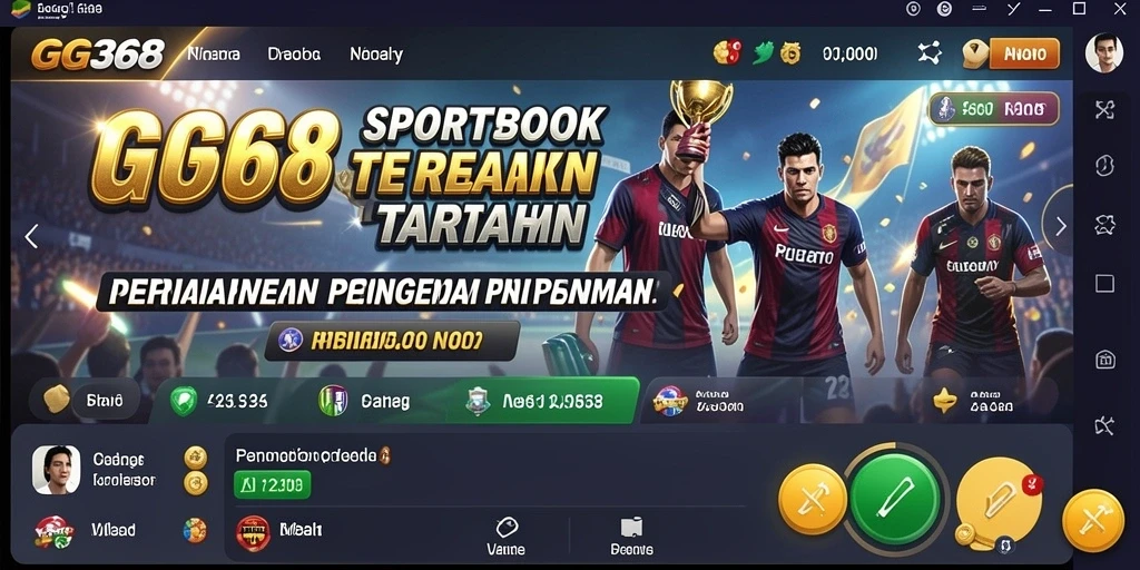 Tampilan menarik dari gameplay Sportsbook di GG368.