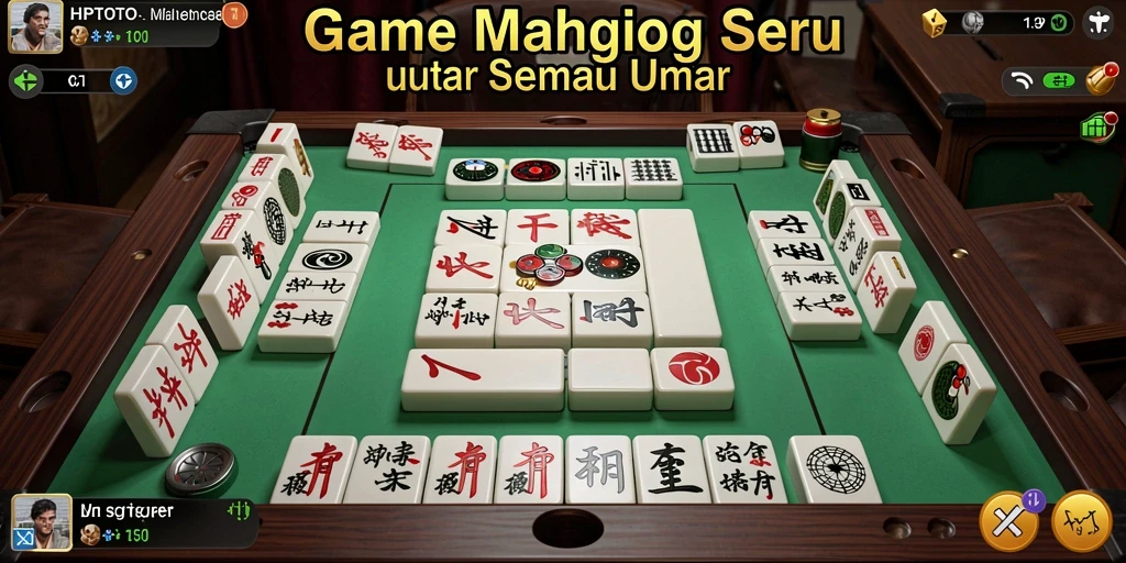 Tangkapan layar HPTOTO menunjukkan momen seru bermain Mahjong.