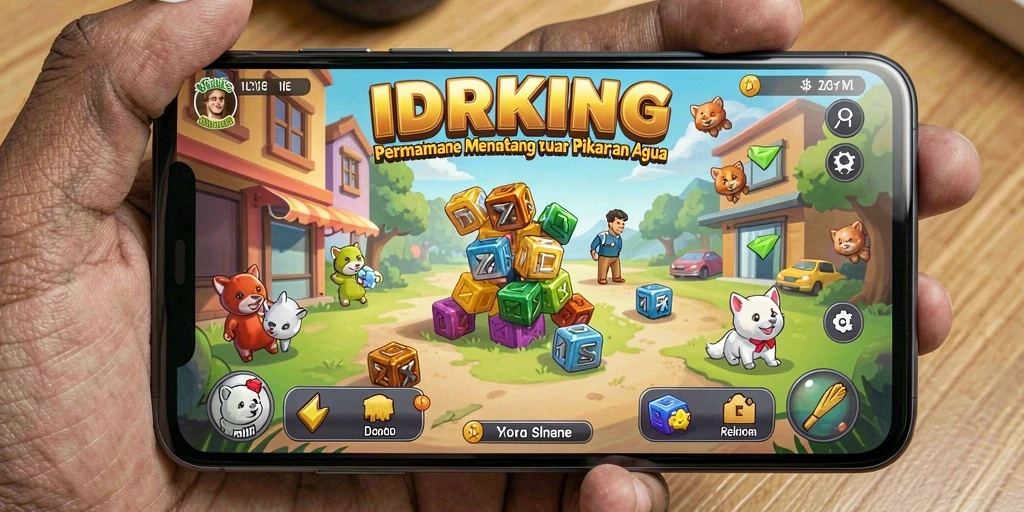 Tampilan gameplay IDRKING yang menantang dan menarik.