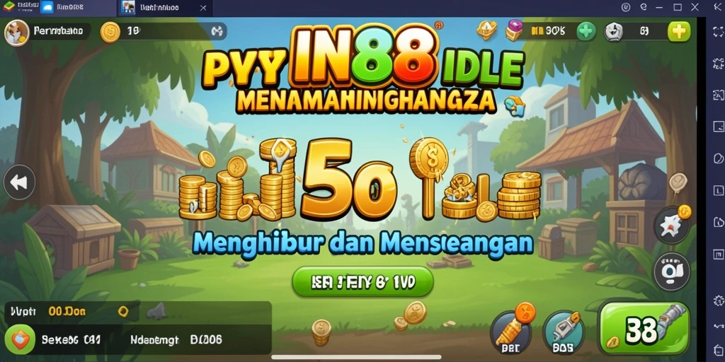 Tampilan gameplay IN88 dengan karakter lucu dan grafik yang menarik.
