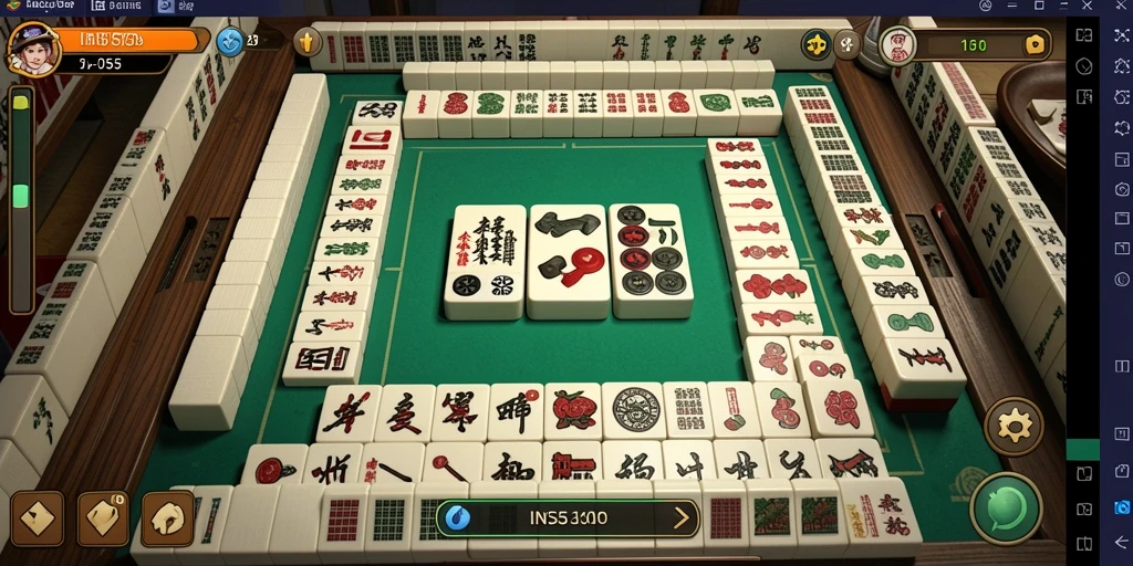 Tampilan gameplay Mahjong yang menarik dan menawan di INS55.