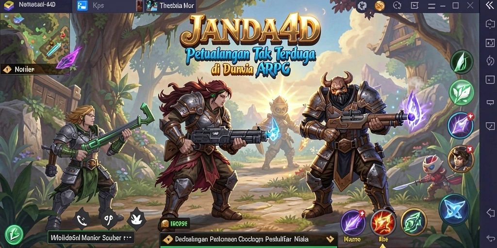 Screenshot menarik dari gameplay petualangan di JANDA4D.