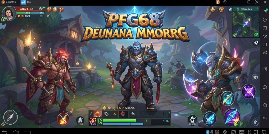 Tampilan seru dari gameplay PGG68 yang menampilkan pertempuran epik.