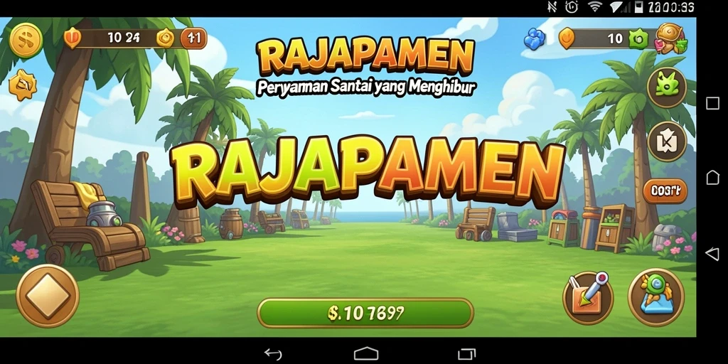 Tampilan gameplay RAJAPAMEN yang mengasyikkan dan penuh warna.