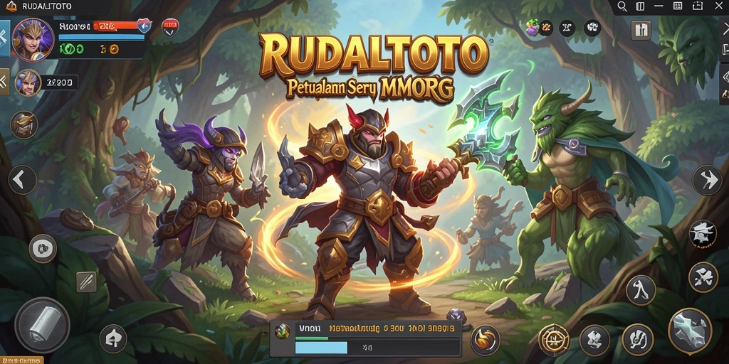 Tampilan seru dari gameplay MMORPG RUDALTOTO yang menantang.