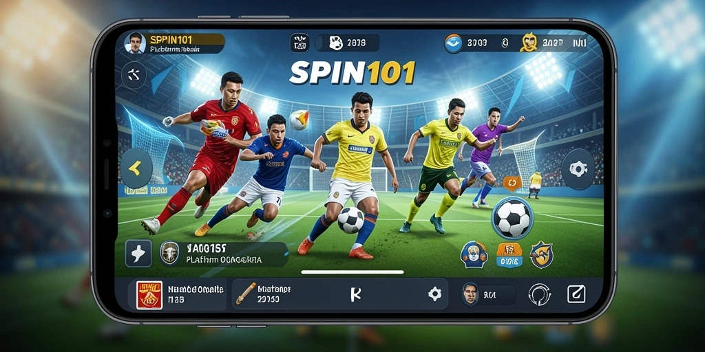 Tangkapan layar SPIN101 menampilkan antarmuka taruhan olahraga yang menarik.