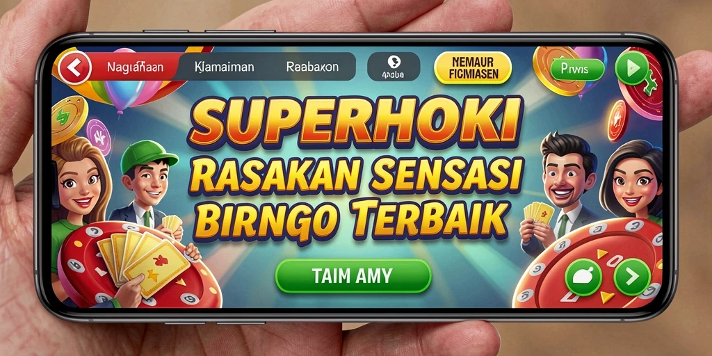 Gameplay Bingo yang seru dan interaktif di SUPERHOKI.