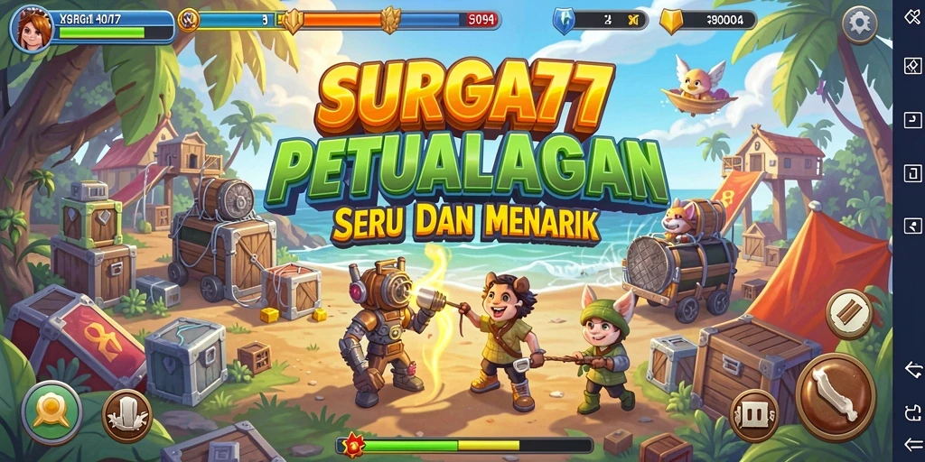 Screenshot gameplay SURGA77 menampilkan aksi seru dan grafis menarik.