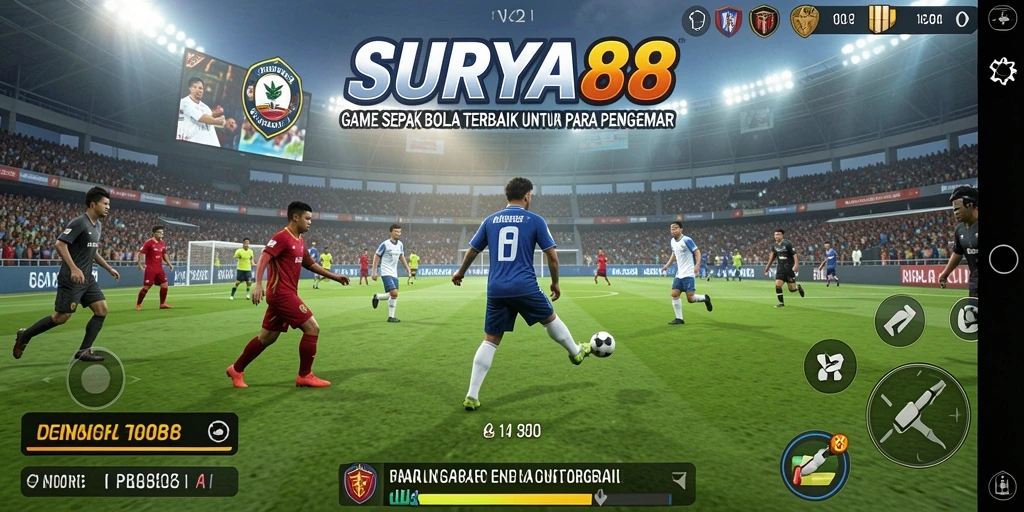 Gameplay SURYA88 yang mendebarkan dalam aksi sepak bola.
