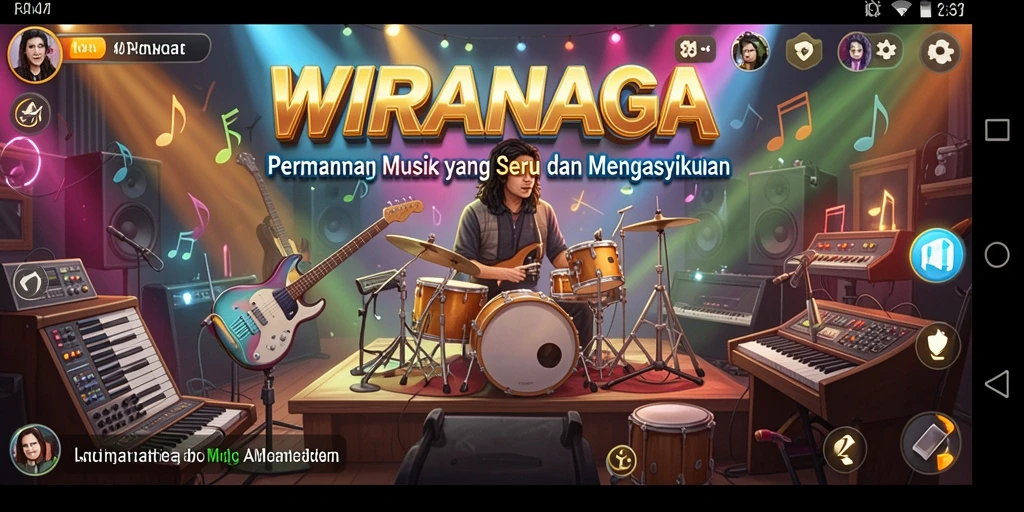Tampilan gameplay menarik dari WIRANAGA yang menampilkan momen seru.