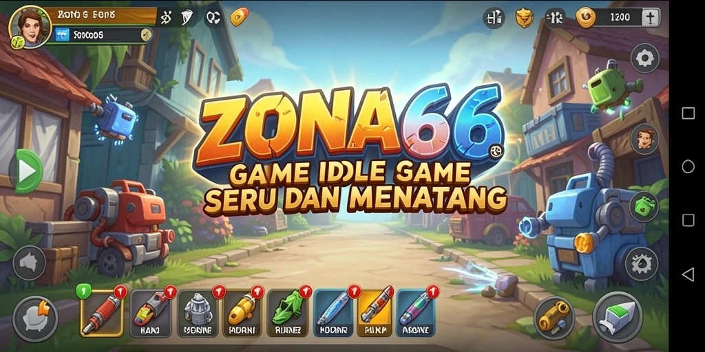Tampilan gameplay menarik di ZONA66 dengan karakter yang beragam.
